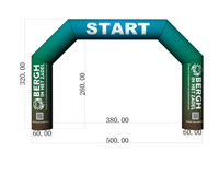 Bergh in het zadel Start- en Finishboog